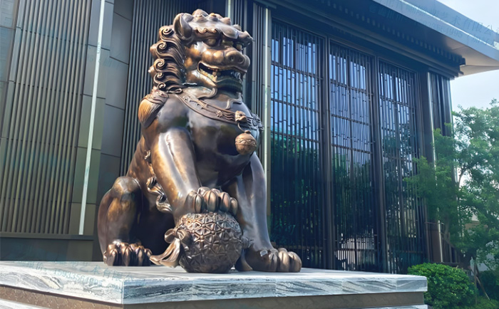 定制銅天安門獅子雕塑，致敬中華文化
