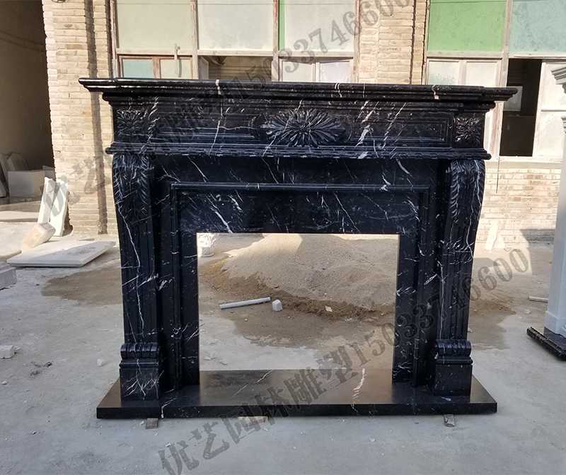 石雕壁爐架，大理石壁爐架，室內(nèi)壁爐架