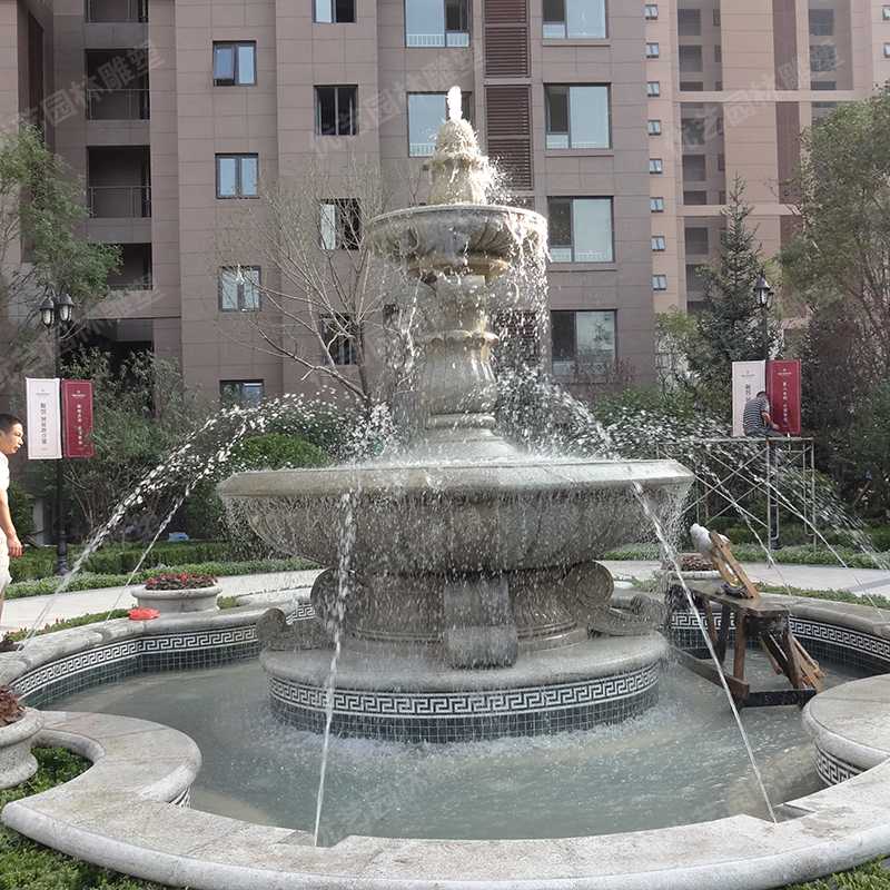 石雕噴泉，花崗巖噴泉，景觀噴泉