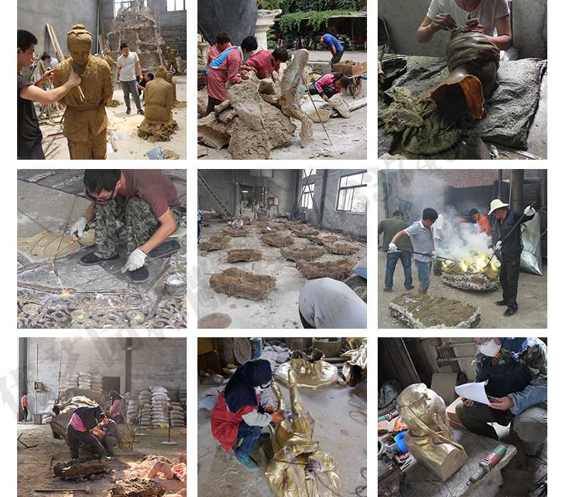 銅雕塑廠家，銅雕塑鑄造流程，銅雕塑定制