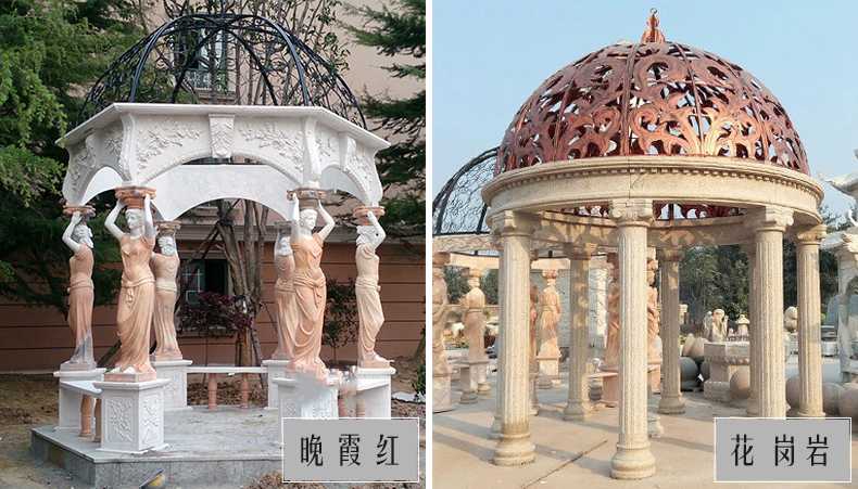 歐式景觀涼亭，大理石涼亭，石雕景觀涼亭