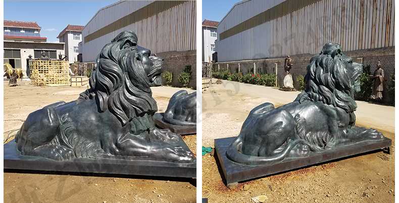 匯豐銀行銅獅子，銅雕塑廠家，歐式銅獅子