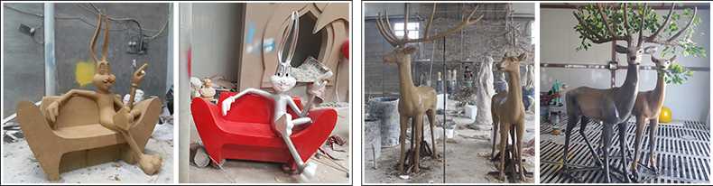 玻璃鋼雕塑制作流程，仿真景觀雕塑廠家