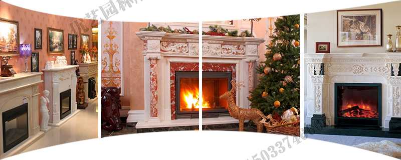 歐式壁爐架實景，大理石壁爐架定制，石雕壁爐架工廠