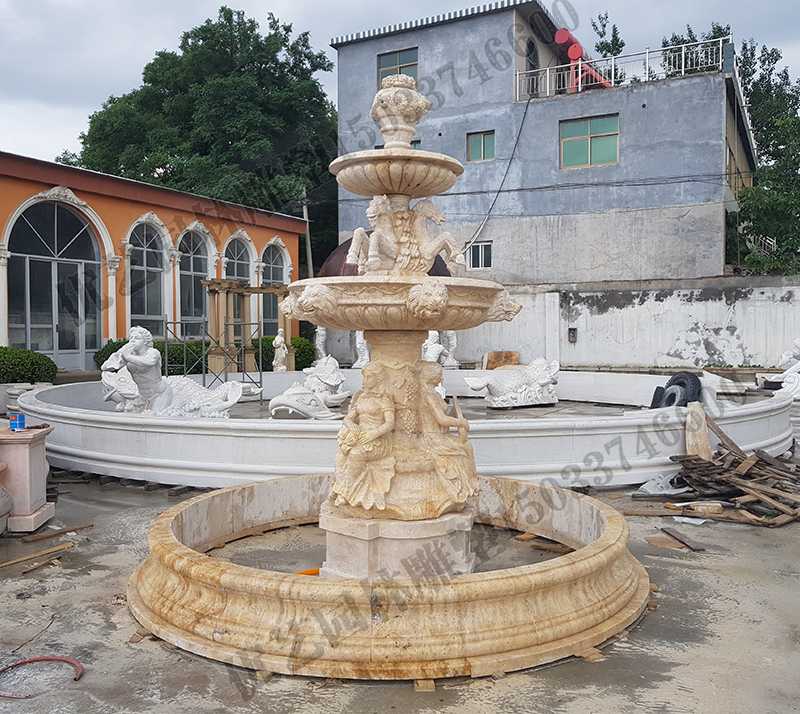 石雕噴泉，景觀人物噴泉，歐式噴泉