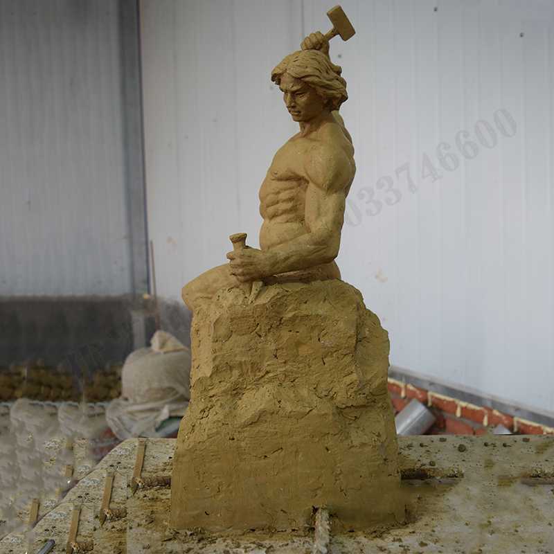 自我雕刻雕塑，自我雕刻擺件，雕刻自我