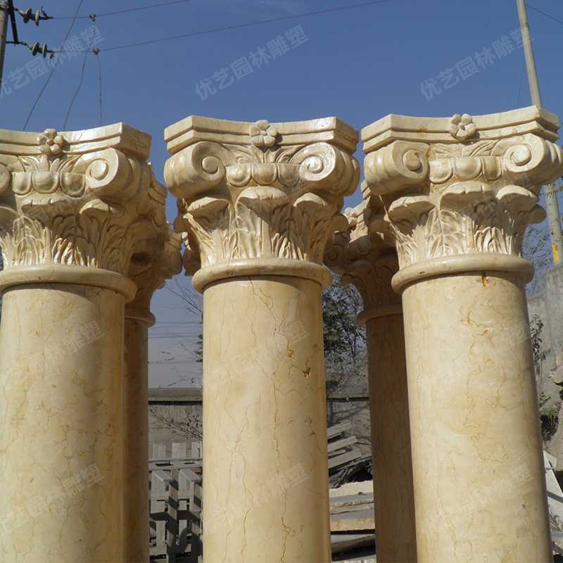 大理石羅馬柱，石材羅馬柱