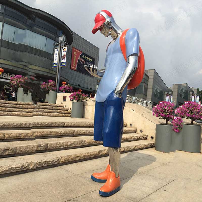 不銹鋼人物雕塑，不銹鋼雕塑工廠